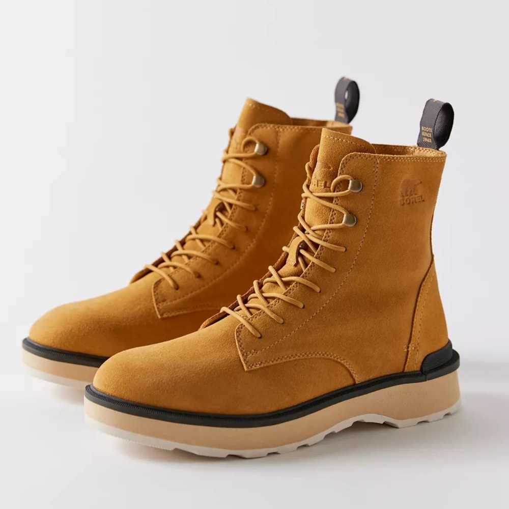 SOREL HI LINE LACE BOOTS GEO YELLOW JET